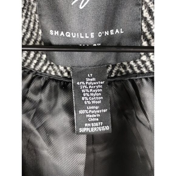 Shaquille O'Neal Wool Blend Trench Coat XL/LT - Picture 8 of 8